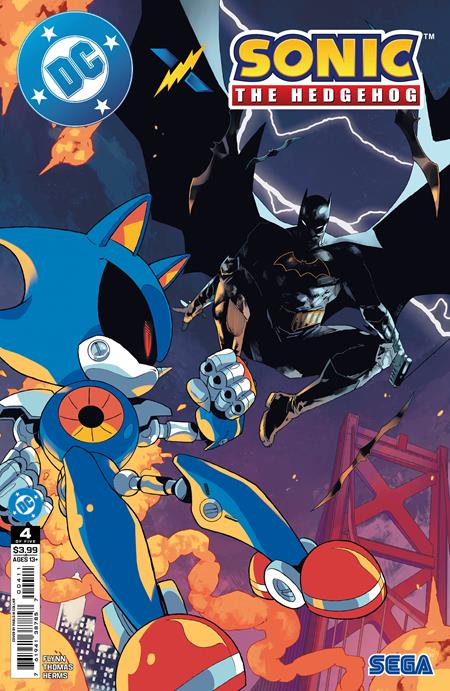Dc X Sonic The Hedgehog #4 Cvr A Pablo M Collar