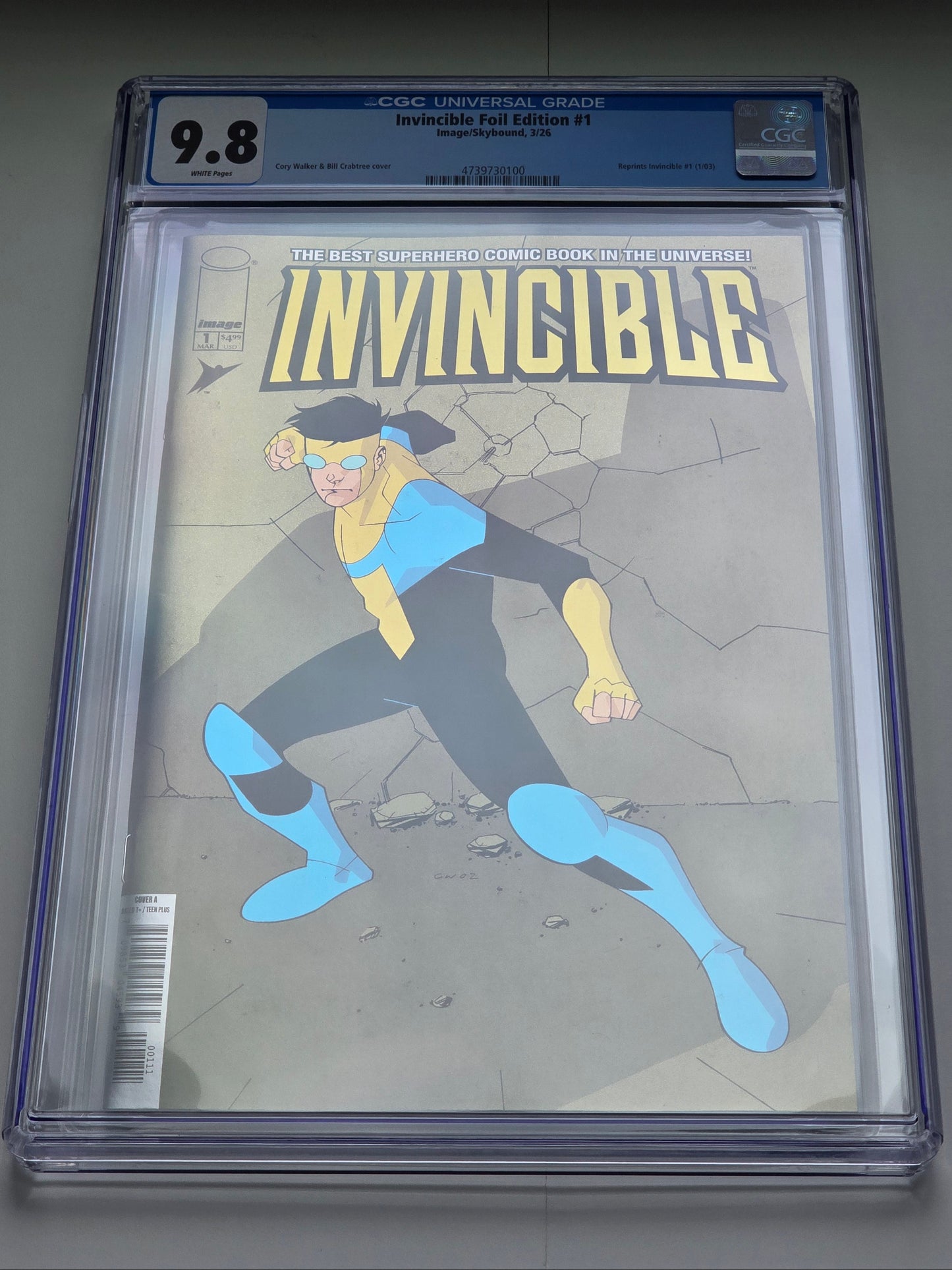 INVINCIBLE #1 FOIL EDITION REPRINT CGC GRADED