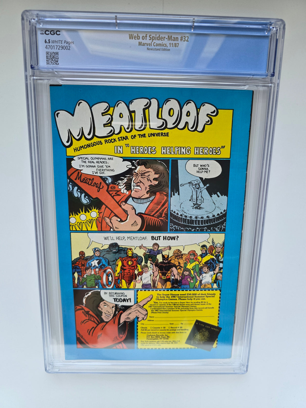 WEB OF SPIDER-MAN #32 CGC 6.5