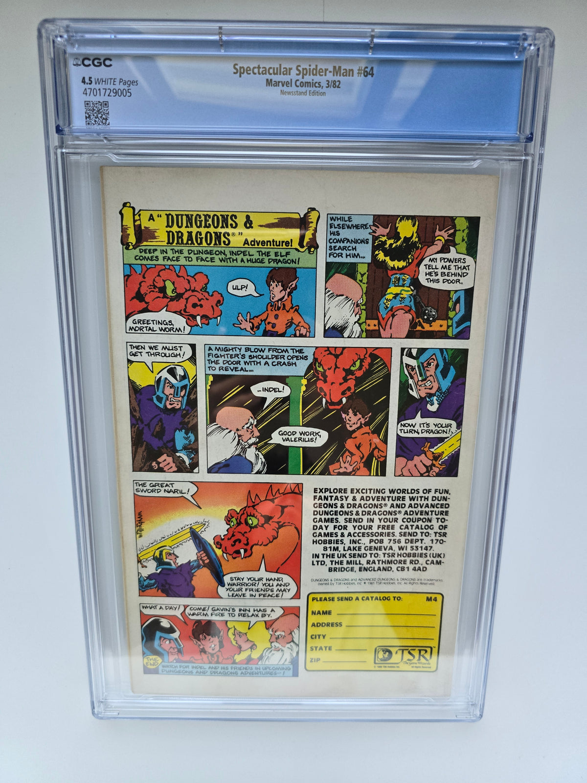 SPECTACULAR SPIDER-MAN #64 CGC 4.5