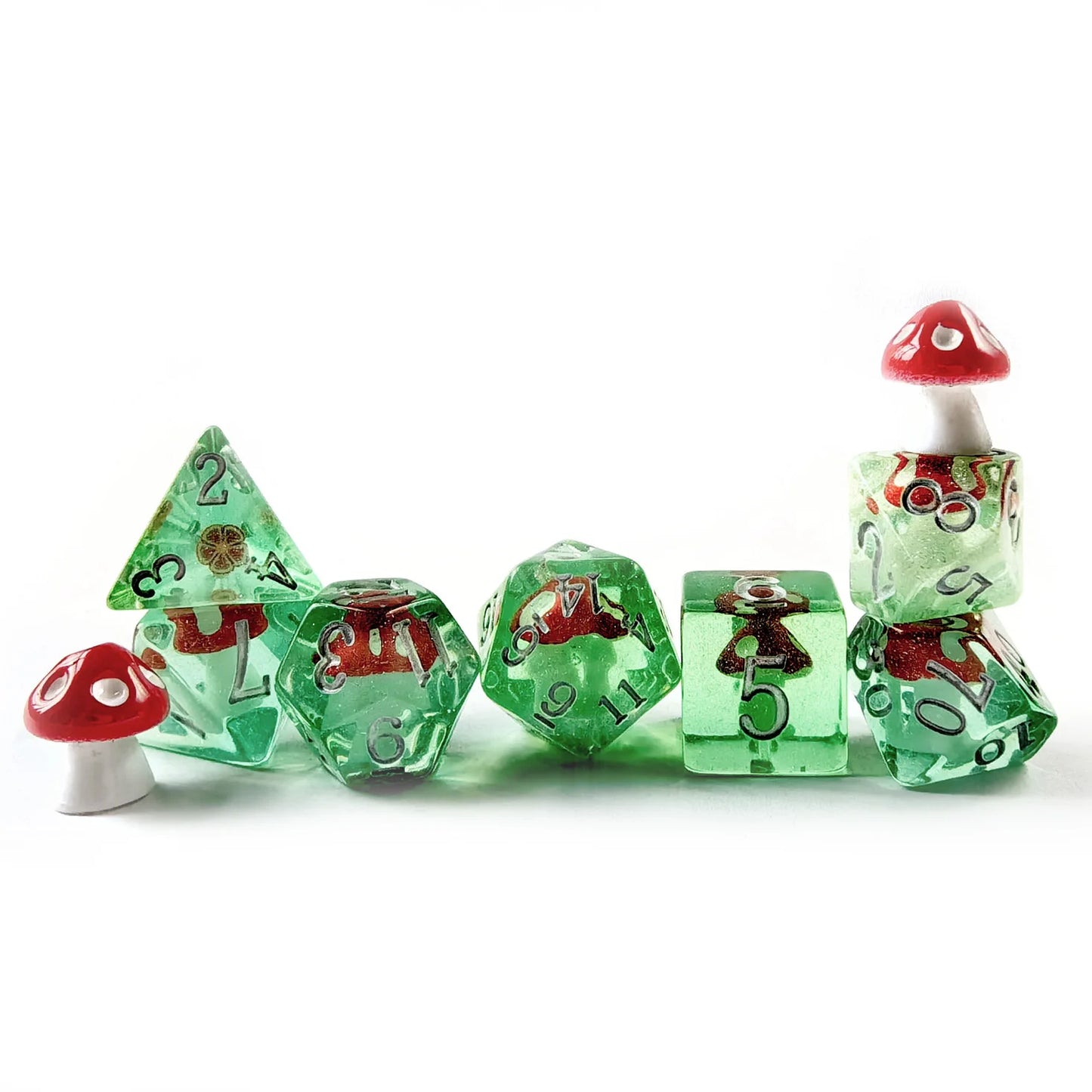 Mushroom 7PCS DND Polyhedral Dice Set