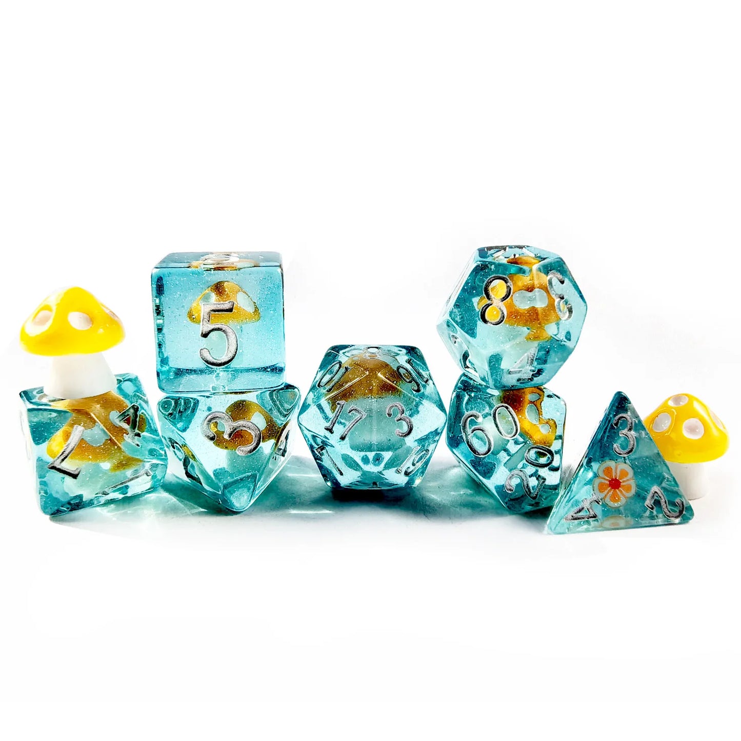 Mushroom 7PCS DND Polyhedral Dice Set