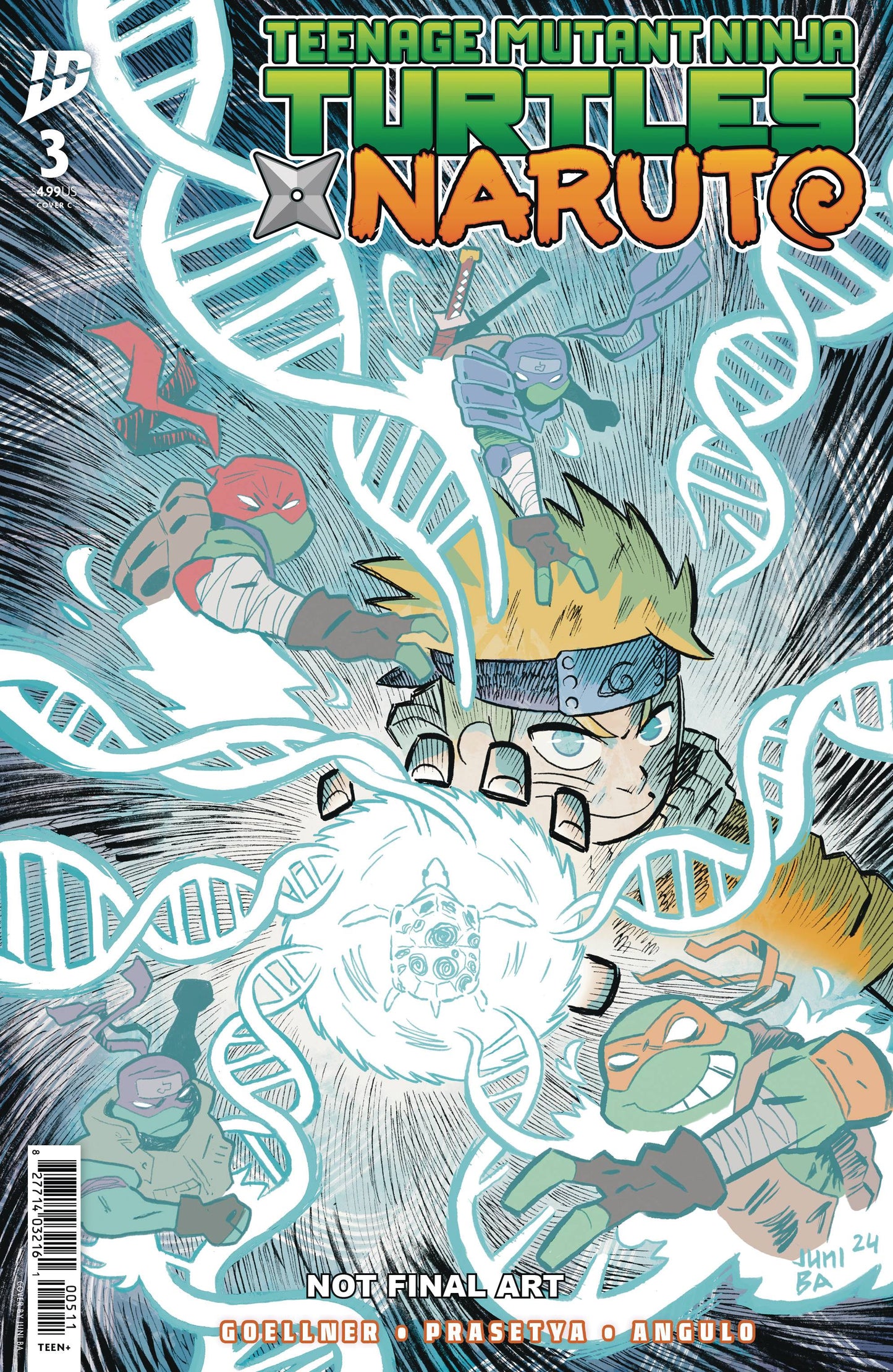 Teenage Mutant Ninja Turtles X Naruto #3 Cvr C Ba