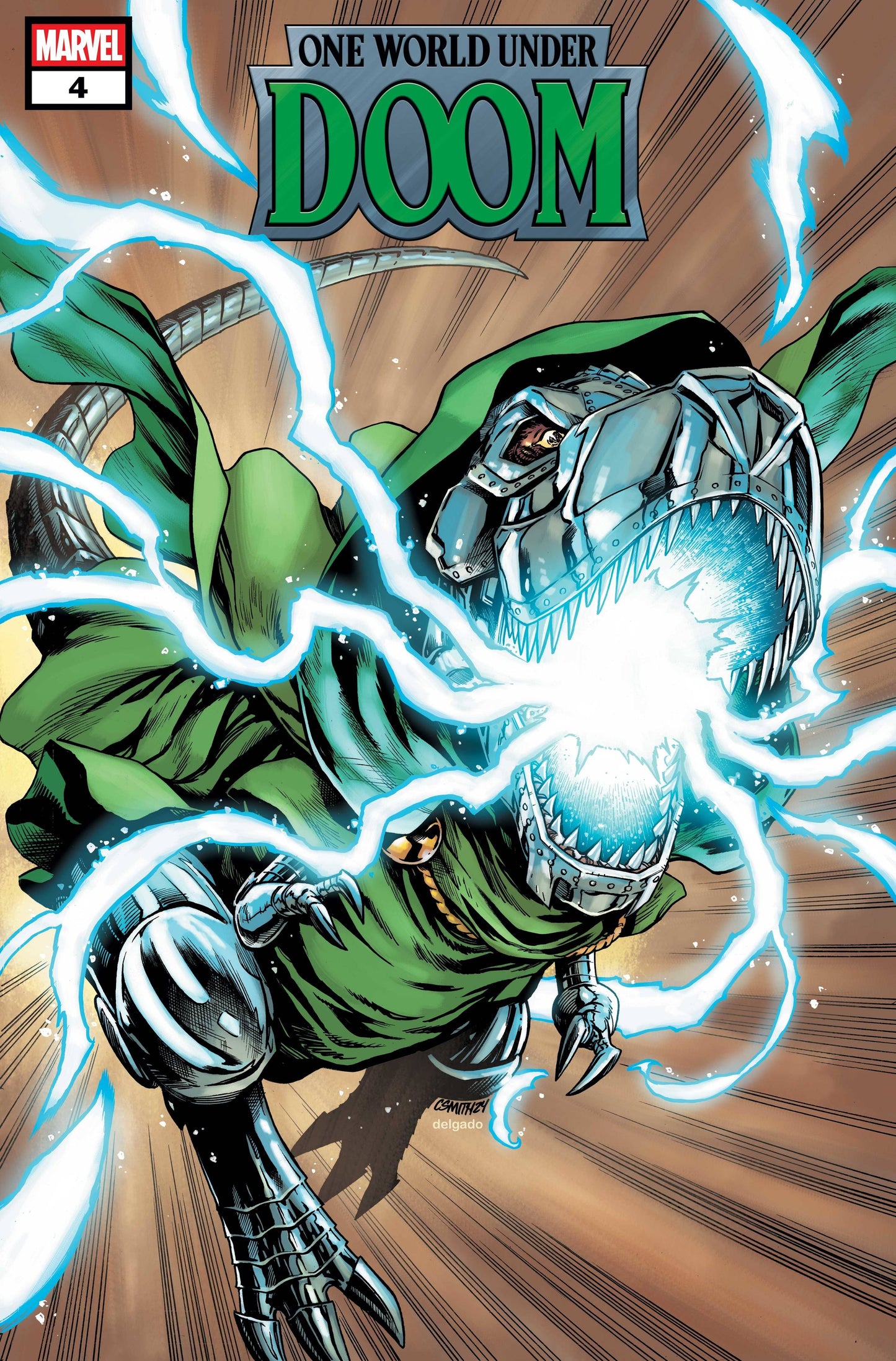 One World Under Doom #4 Cory Smith Doomasaur Var