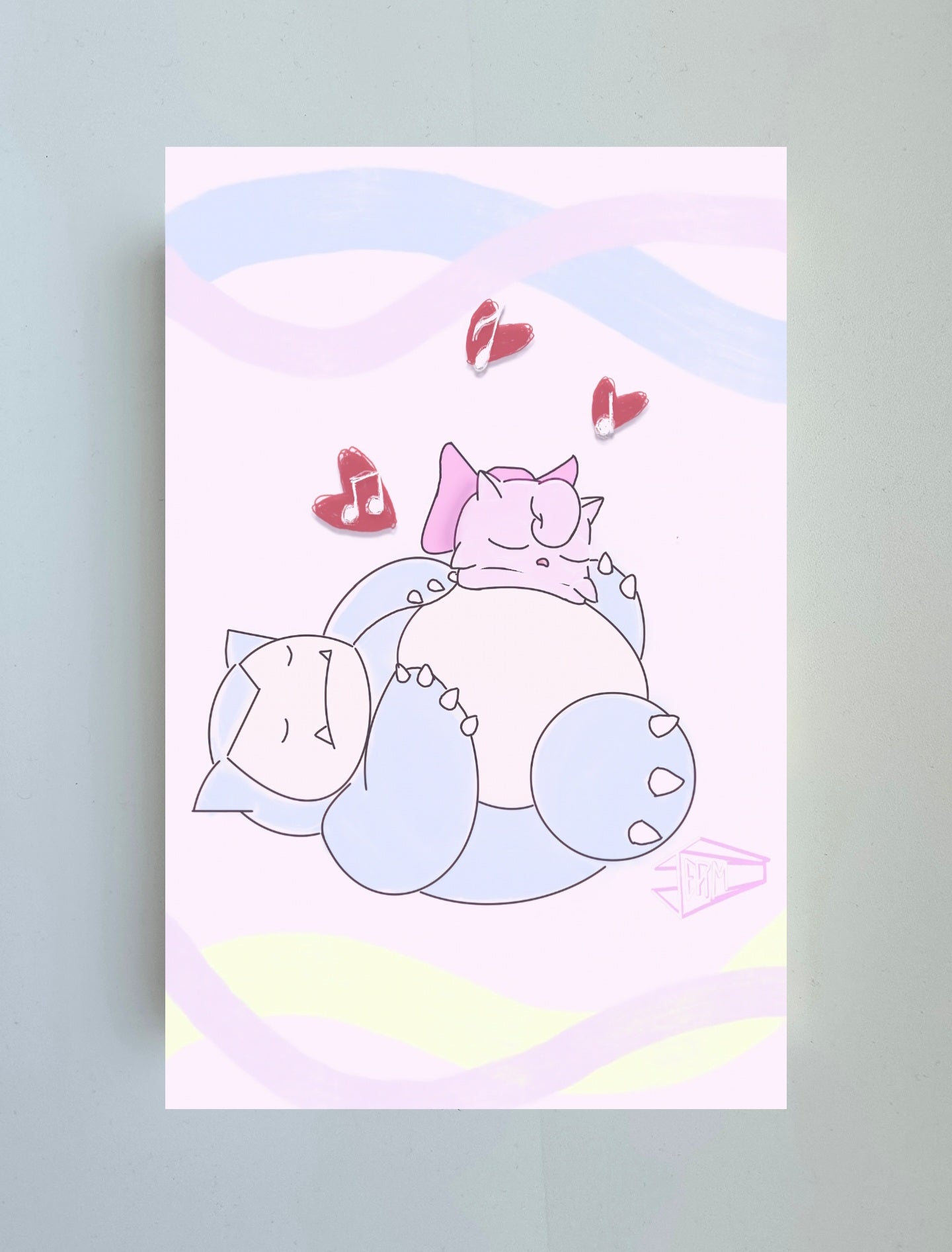 SNORLAX AND JIGGLY PUFF POSTER