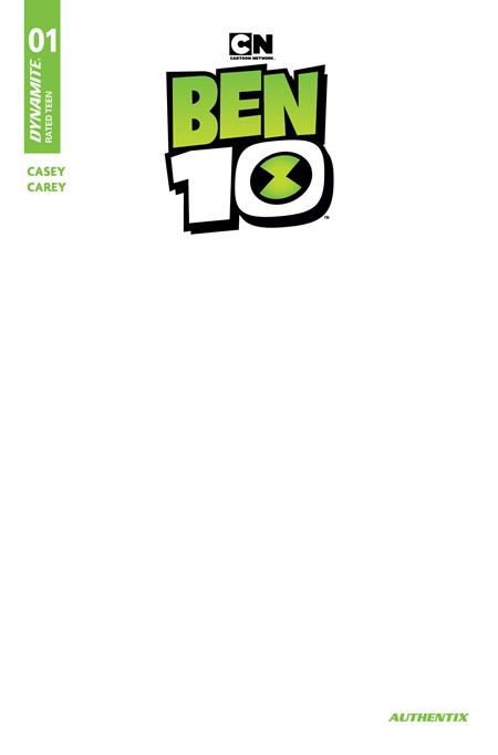 BEN 10 #1 CVR F BLANK AUTHENTIX VA