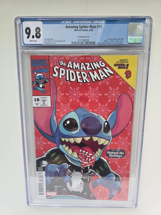 AMAZING SPIDER-MAN #18 CGC 9.8 STITCH VAR