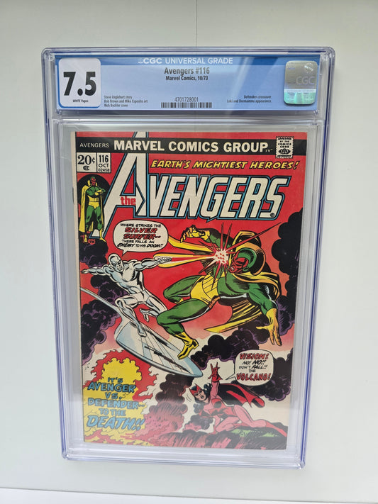 AVENGERS #116 CGC GRADED 7.5