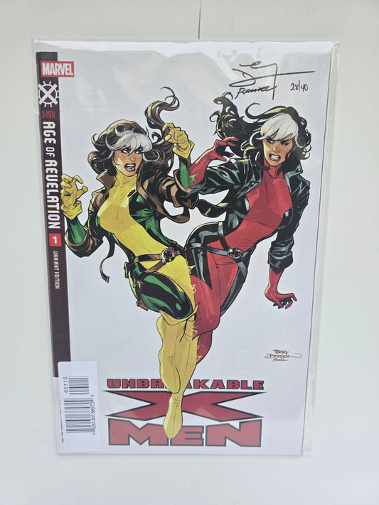 SIGNED!! UNBREAKABLE XMEN #1 VARIANT SIGNED BY TERRY & RACHEL DODSON