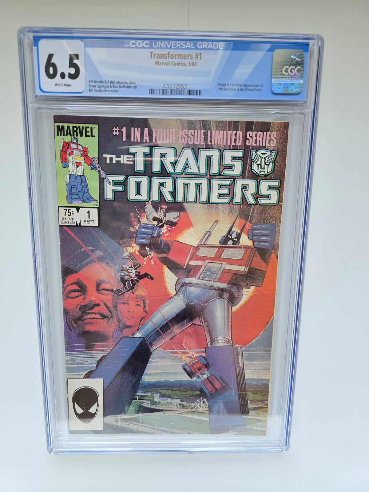 TRANSFORMERS #1 CGC 6.5