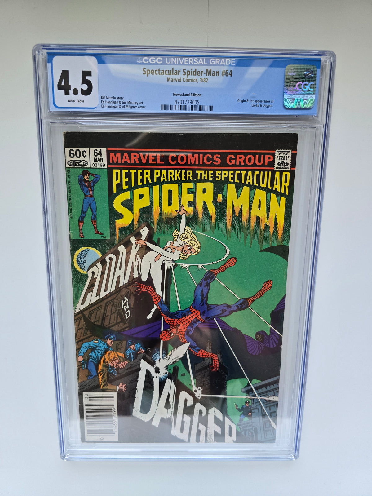 SPECTACULAR SPIDER-MAN #64 CGC 4.5