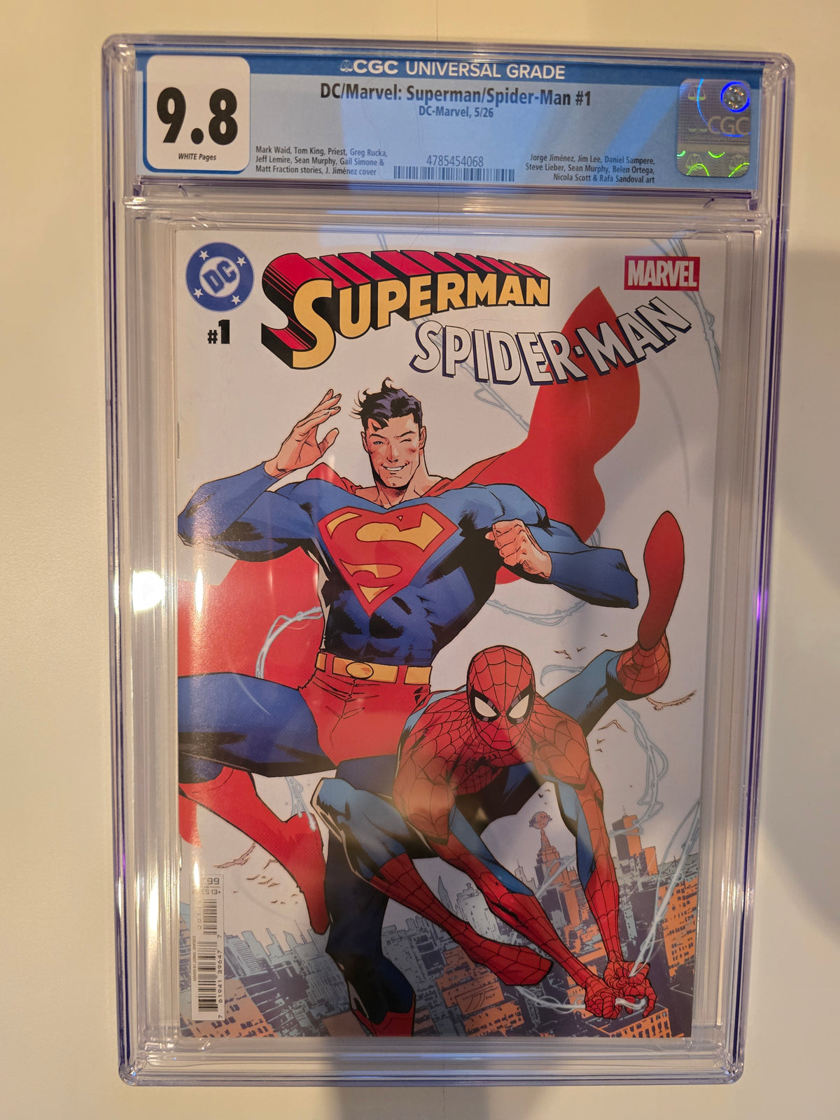 DF DC/MARVEL SUPERMAN/SPIDERMAN #1 CGC 9.8