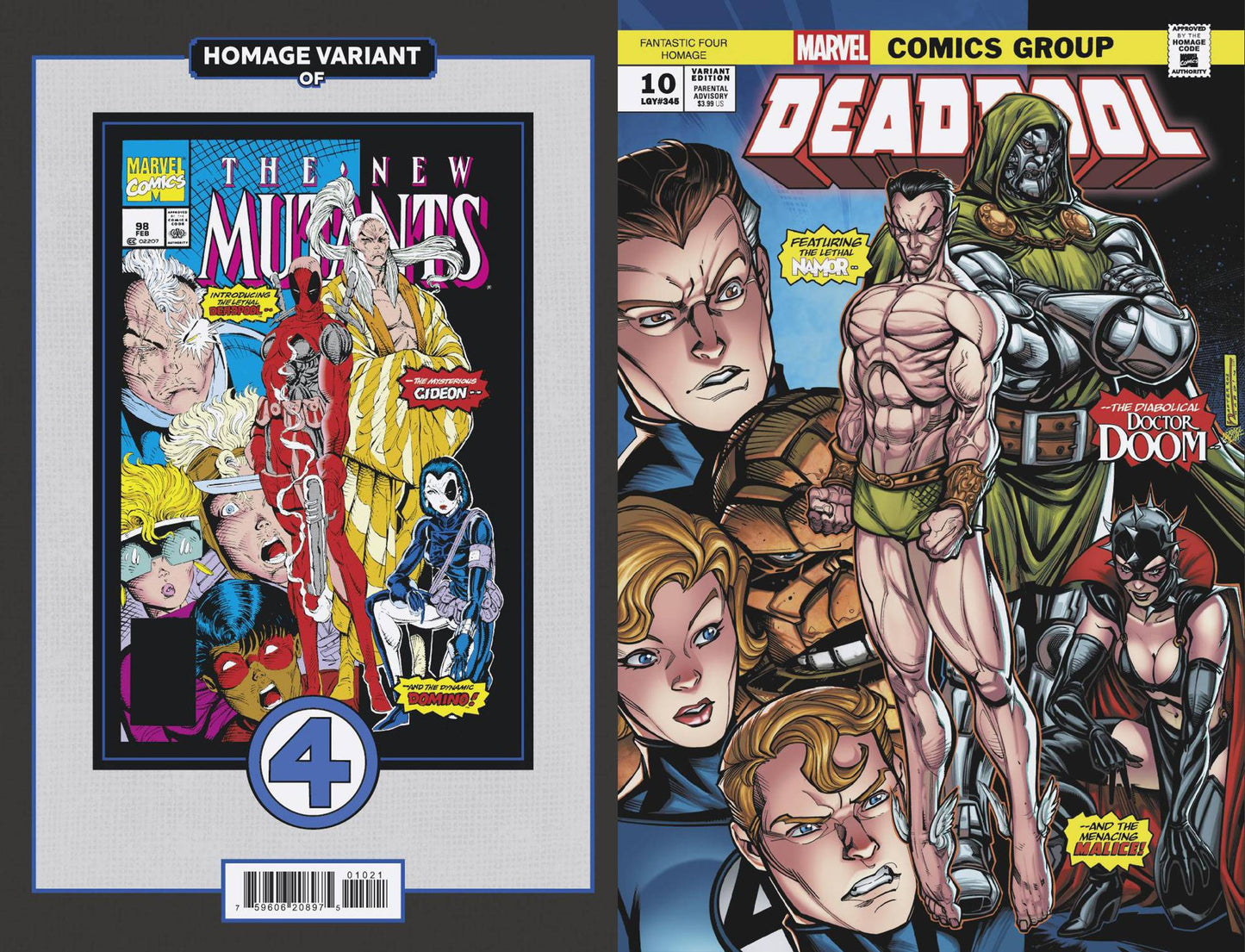 Deadpool #10 Chad Hardin Fantastic Four Homage Var