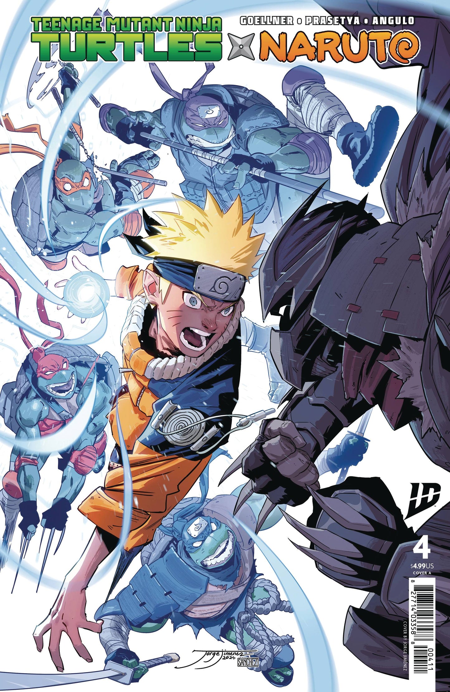 Teenage Mutant Ninja Turtles X Naruto #4 Cvr A