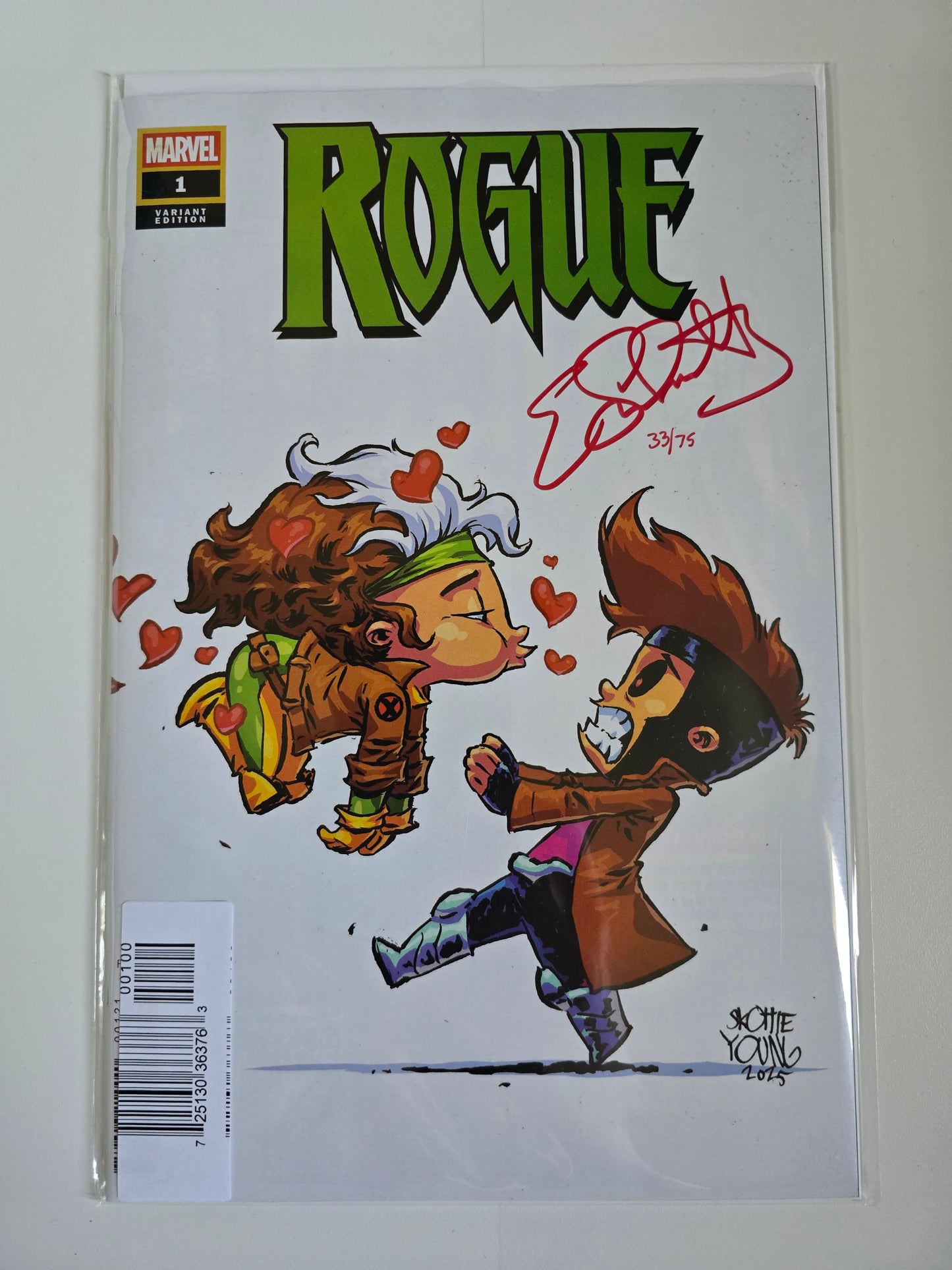 DF ROGUE #1 SKOTTIE YOUNG VARIANT SIGNED BY ERICA SCHULTZ